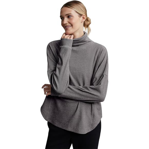 Varley Womens Designer *IN DARK GRAY* Rainer Turtle Neck Pullover Medium - Picture 1 of 7